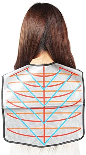 PERFEHAIR Hair Cutting Collar Tool, Salon Hairdressing Hair Dye Cape with Angular & Straight Cutting Guidelines, Waterproof by PERFEHAIR