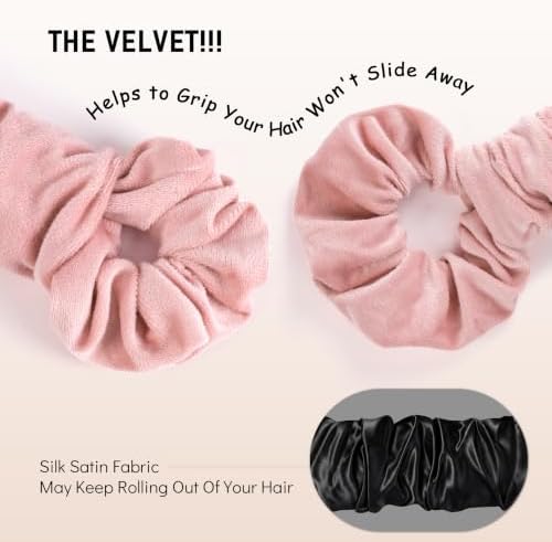 Velvet Heatless Curling Scrunchie Overnight Curls Hair Curler - Image 6
