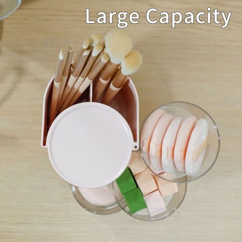 FABROK 3-Layer Hair Accessories Organizer for Girls, Pink - Image 3