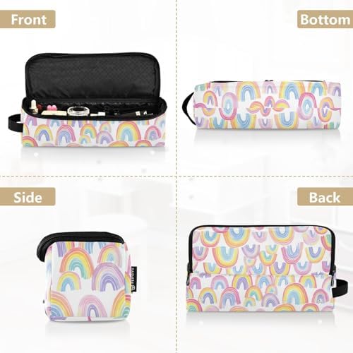 Hair Tools Travel Bag with Heat Resistant Mat Detachable 2-in-1 Curling Iron Travel Case Hot Tools Organizer for Straightener Flat Iron Gradient Cute Rainbows - Image 5