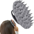 One-piece Silicone Scalp Massager Shampoo Brush Hair Wash Scrubber, Gray by INNERNEED