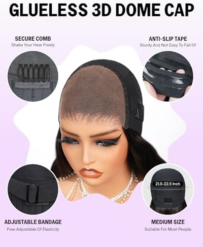 6x5 Glueless Wigs Human Hair 12A Straight 18 Inch - Image 5