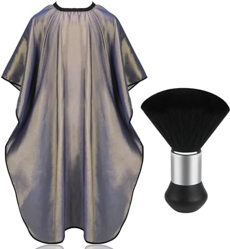 FEBSNOW Barber Cape Professional Hair Cutting Cape with Neck Duster Brush by HOMECRAFTBEAUTYBABY