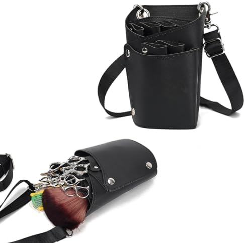 Scissor Bag, faux Leather Salon Barber Professional Scissors Holster - Image 4