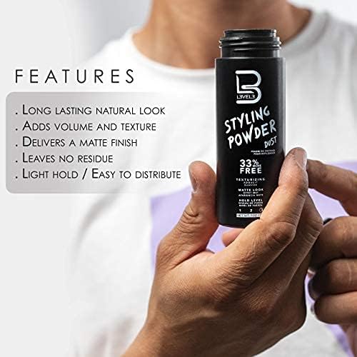 L3 Level 3 Hair Texture Powder for Men, Volume, Natural Look, 60 g - Image 3