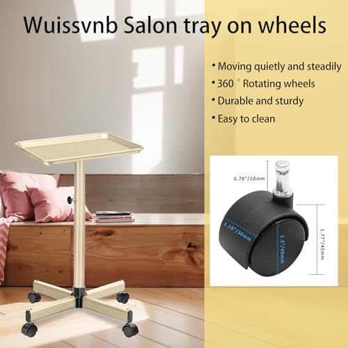 Salon Tray, Champagne Gold, Adjustable Height, Easy to Install - Image 5