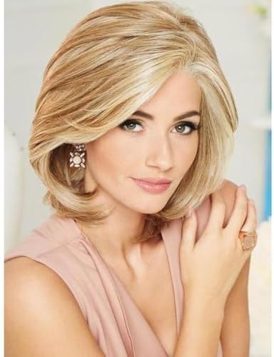 Raquel Welch Upstage Lace Front & Monofilament Mid-Length Page Synthetic Wig by Hairuwear, Petite Cap, RL19/23SS Shaded Biscuit - Image 6