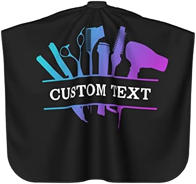 Barber Cape Hello Girl Gorgeous Glitters Eyelash Salon Apron Hair Cutting Cape Barbershop Kits For Women 55''X66'' - Image 2