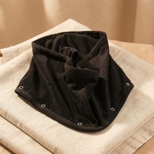 Black Hair Dryer Bonnet Cover Cloth with Adjustable Drawstring - Image 7