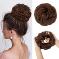 CJL HAIR Large Messy Bun Hair Piece Wavy Curly Scrunchies Synthetic Chignon Ponytail Hair Extensions Thick Updo Hairpieces for Women Red Vino by CJLHAIR