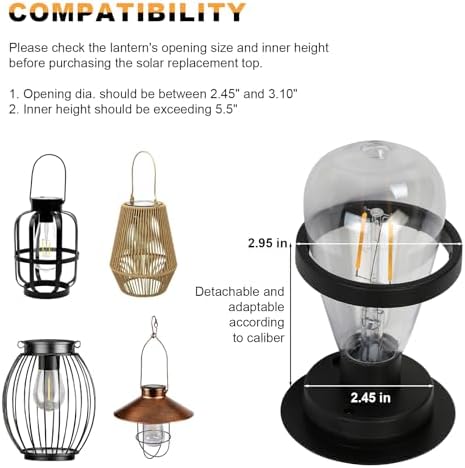 Replacement Solar Light Tops-Solar Light Bulbs for Outside - Image 5