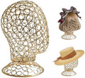 CHADWICK 21-Inch Openwork Metal Ring Mannequin Head Stand, Gold by CHADWICK