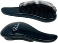 Wave Detangling Brush – Pack of 2, Black | Detangler Hair Brush for Curly, Wavy, Thick or Wet Hair | Flexible Bristles for Easy Glide, Anti-Breakage & Pain-Free Styling by GentsFineGroomingProducts