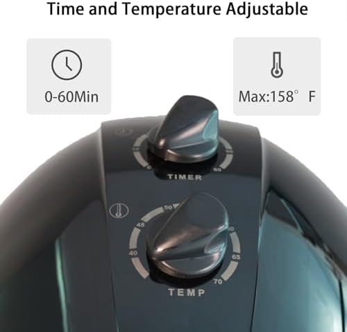 1000W Professional Hooded Hair Dryer,Standing Blow Hair Dryer with Cap and Wheels,Temperature and time are Adjustable,Suitable for Salon and Home - Image 2