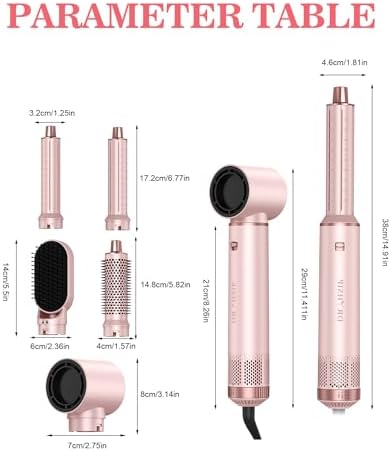 Dryhsip 5 in 1 Hair Styler & Wrap Air Curler, Low-Speed Hair Tools - Image 6