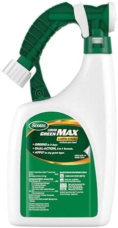 Scotts Liquid Green Max Lawn Food: 2,000 sq. ft., 2-in-1 Fertilizer and Iron Supplement, Use on Any Grass Type, 32 oz. (Pack of 6) - Image 3