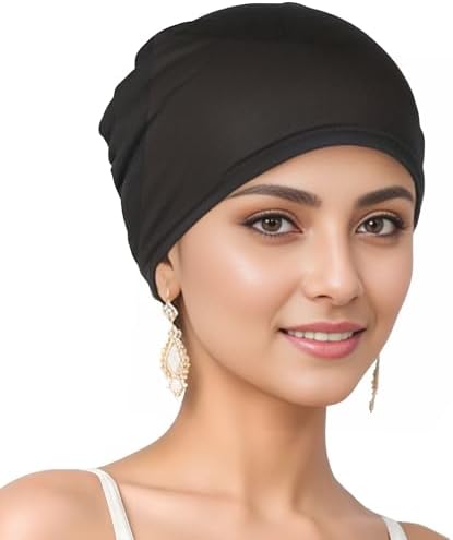 Cmonie 9-12 Pcs Solid Women Chemo Hat Stretchy Turban Beanie - Image 2