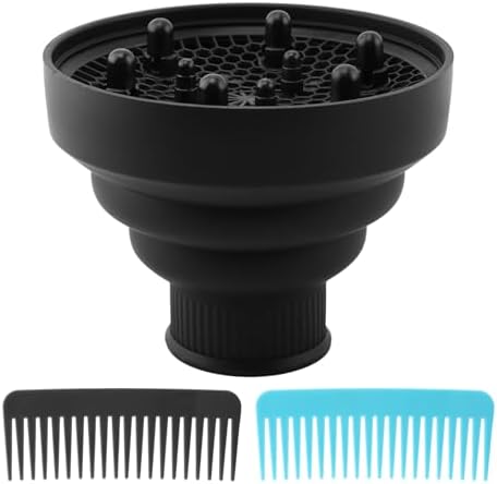 Collapsible Hair Dryer Diffuser for Nozzle 1.57 to 1.96 inches by Unknown