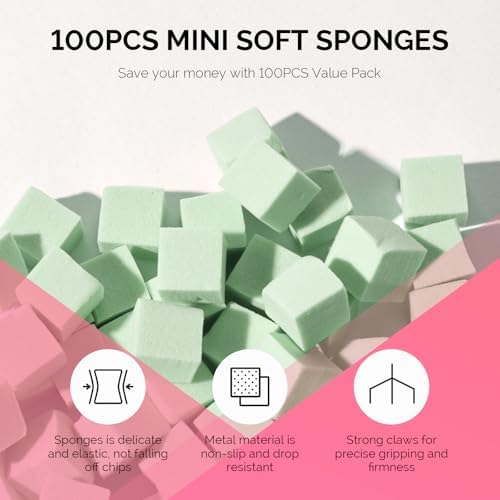 MelodySusie 100Pcs Soft Nail Sponges for Ombre - Image 3