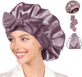 Womens Hair Bonnets Satin Bonnet for Sleeping Silk Bonnets Curly Hairs Braids Silky Sleep Caps with Long Soft Tie Band by WJingYiJia