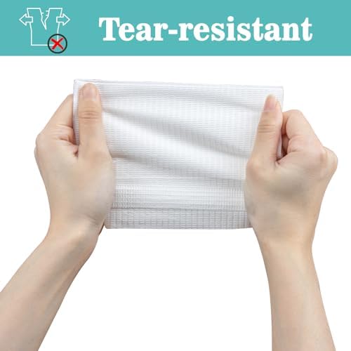 MAQIHAN 75pcs Dental Bibs Disposable - White Dentist Bib for Nail, Tattoo - Image 5