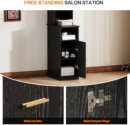 NACHES Salon Station for Hair Stylist Freestanding Barber Table - Image 5