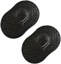 Soft 'N Style 2 Packs Pocket Palm Combs, Shampoo Comb, Massager Hair Brush Comb, Scalp Massager Brush Comb, Wave brush, Palm hair brush (Black) by Soft+%27N+Style