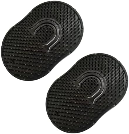 Soft 'N Style 2 Packs Pocket Palm Combs, Shampoo Comb, Massager Hair Brush Comb, Scalp Massager Brush Comb, Wave brush, Palm hair brush (Black) by Soft+%27N+Style