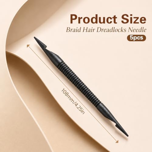 Sorcristy 5Pcs Double-Ended Crochet Hook for Dreadlocks, Hair Styling Tool - Image 2