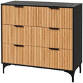 OmySalon Salon Station, Barber Station with 4 Drawers & 3 Hair Dryer Holders, Modern Retro Style Free Standing Cabinet, Storage Styling Stations for Barbershop Beauty SPA, Black by OmySalon