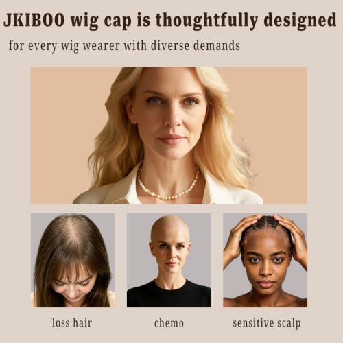 HD Lace Grip Cap Lace-MAX Adjustable Band Secure Glueless Wig Cap - Image 2