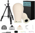 HYOUJIN Heavy Duty Wig Stand with 23" Mannequin Head for Making,Display by HYOUJIN