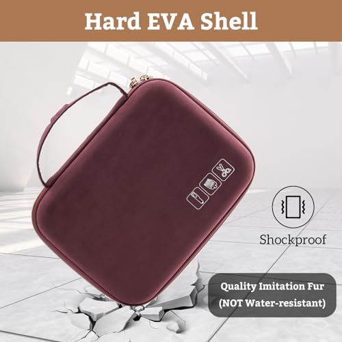 ProCase Hard Travel Case for Hair Clippers -Wine - Image 5