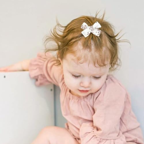 Niceye 24 Pack Baby Hair Bows for Girls, Toddler Hair Clips in Paris - Image 3