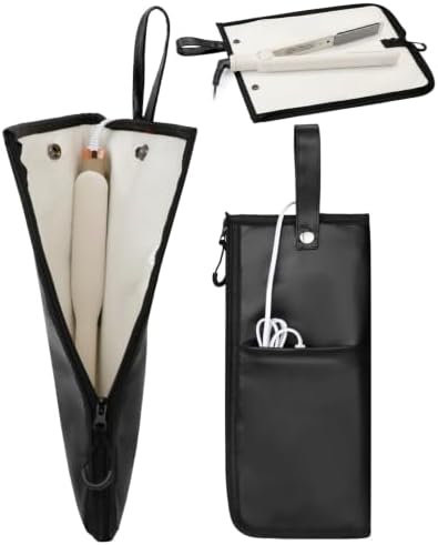 2-in-1 Heat Resistant Mat & Storage Bag with Pocket for Hair Tools by Unknown