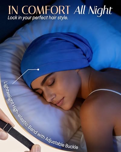 OLESILK 100% Mulberry Silk Bonnet for Sleeping Women, Hair Wrap for Curly Hair Care, Real Silk, Not Satin - Image 5