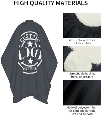 Custom Barber Cape Customized Haircut Capes Logo Text Photo Salon Hairdressing Apron for Home and Barbershop - Image 6