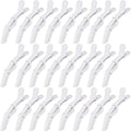 Ondder 24 Pack Pro Hair Clips for Styling, Coloring, Cutting - Large Alligator Clips for Women, Men, Girls, Teens - White by Ondder
