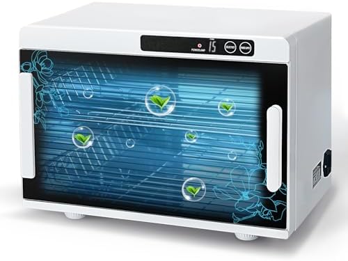 Nail Tool Cleaning Machine 12L High Capacity Cleaning Cabinet Salon Tools Cleaning Box with Touch Timer Setting for Esthetician, Manicurist, Spa, Tattoo, Barber&Salon by BlueTopCoLtd