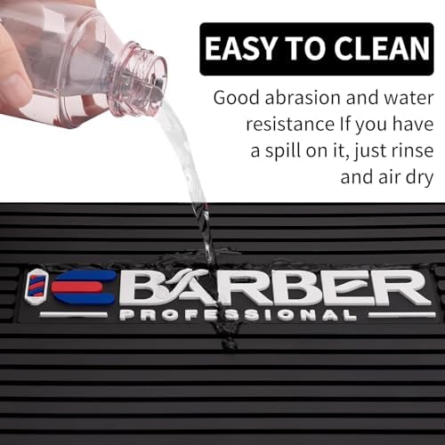 Magnetic Barber Mat for Station Barber Organizer Mat for Clipper Salon Station Tools with 4 Slots for Clippers Salon Barbershop Work Station Pads Anti Slip(4 Slots) - Image 4