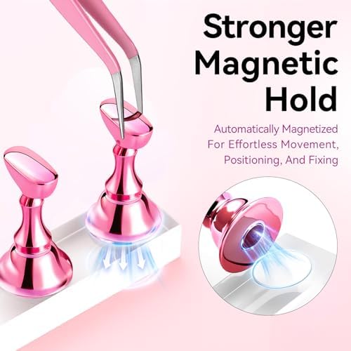 Makartt Nail Art Tools: Complete Press on Nails Design Kit with Nail Tips Almond 30pcs, Liner Brushes, Stronger Magnetic Stand, Solid Base, Pre-Cut Adhesive Tabs for Beginners Home & Salon DIY Use - Image 4