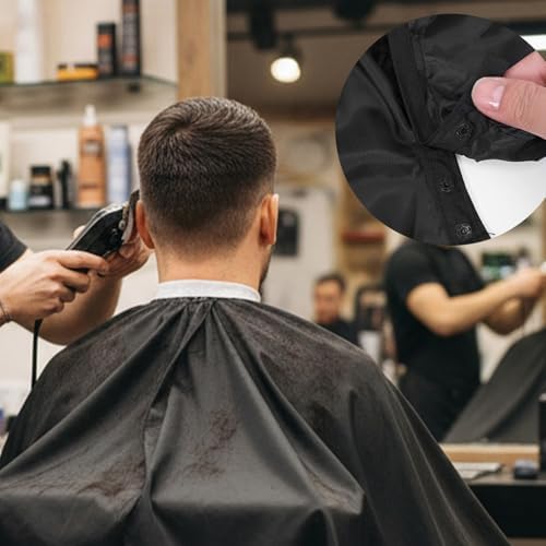 12 Pcs Barber Cape with Adjustable Snap Closure Waterproof, 59 x 47 Inch - Image 7