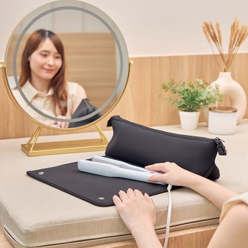 BAREFOOT CARIBOU Hair Tools Travel Bag and Heat Resistant Mat 17" (Black) - Image 4