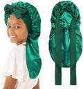 AWAYTR Kids Bonnets for Girls - Satin Long Hair Braid Bonnet for Sleeping by AWAYTR