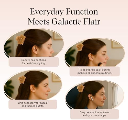 Kitsch x Star Wars Glitter Medium Hair Clip for Women - C-3PO, 1pc - Image 6
