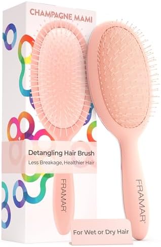 Framar Detangling Brush for Curly Hair, Hair Brushes for Women by FRAMAR