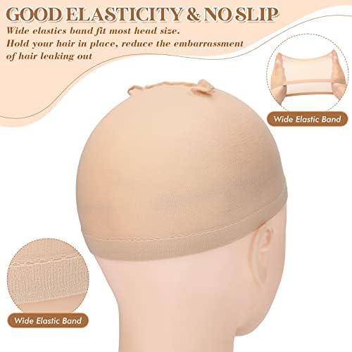 Mepase 200 Pcs Wig Caps Nylon Stocking Caps Bulk - Image 4