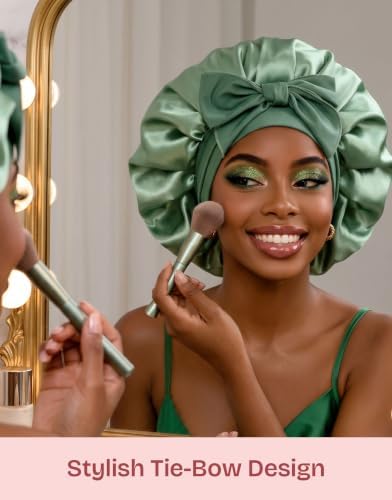 EverFoams Satin Curly Hair Bonnet for Sleeping Anti-Frizz - Image 2