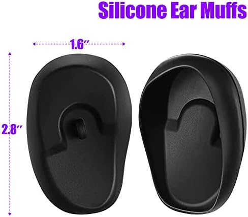 Hair Dye Collar, Salon Hairdressing Hair Cutting Cape, Styling and Hair Cutting Salon Supplies, Waterproof Silicone Neck Guard, Perfect for Home and Professional Hair Coloring (Black) - Image 6