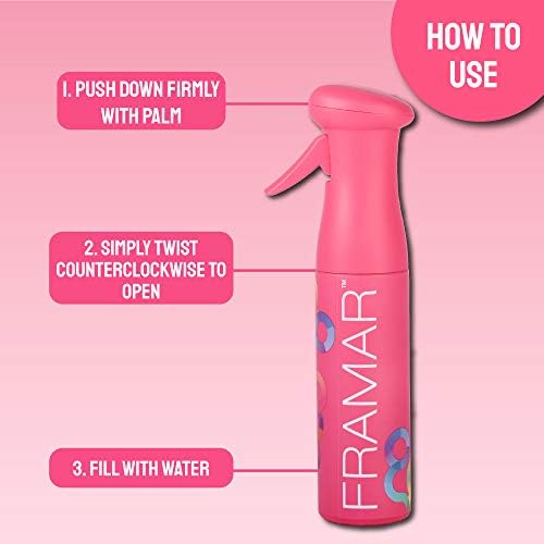 FRAMAR Premium Hair Mister Spray Bottle, Continuous Spray Bottle For Hair - Image 3